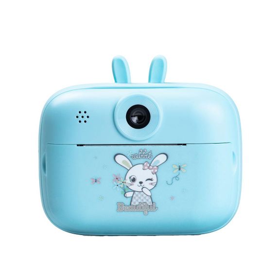 Детская фотокамера с мгновенной печатью снимков "Зайка" синий HPS1BL