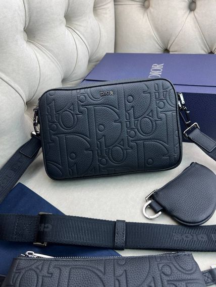 Месенджер Dior Saddle Black чорний c856 | Зображення 8
