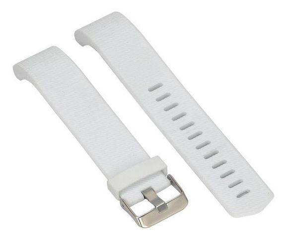 Силіконовий ремінець Primolux для фітнес браслета Fitbit Charge 2 - S White | Зображення 3