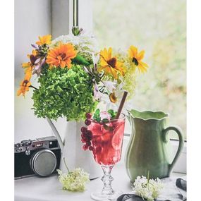 Алмазная мозаика "Вдохновение из окна" SK88241 40х50 см