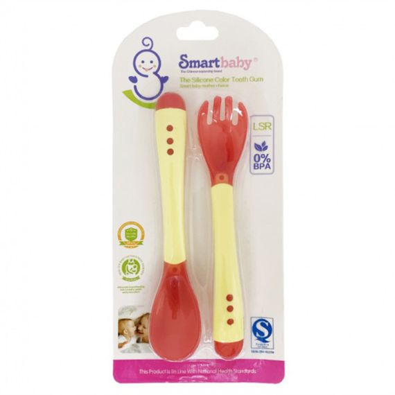 Дитячий набір Ложка+вилка "Хамелеон" MGZ-0104(Yellow) | Зображення 1