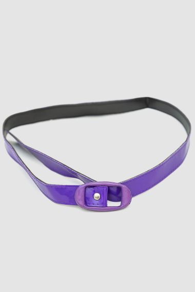 Ремінь жіночий лаковий 196R55TOW1, колір Фіолетовий | Зображення 2