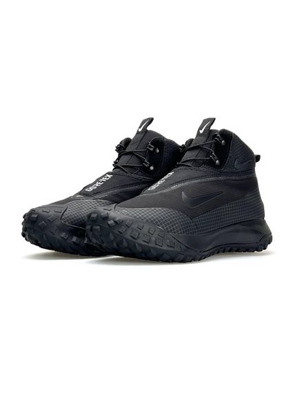 Зимові чоловічі кросівки ACG Mountain Fly Black White Fur , В'єтнам
