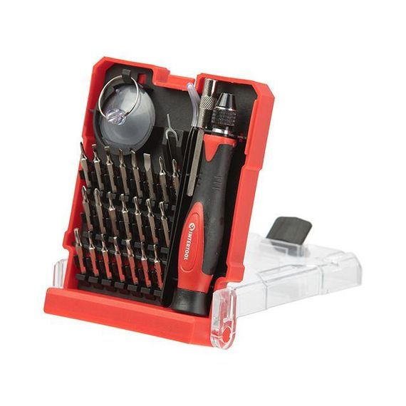 Викрутка прецизійна з комплектом насадок 29 од., Cr-V INTERTOOL VT-3336 | Зображення 6