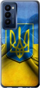 Чехол на Tecno Camon 18p CH7n Флаг и герб Украины 1 "375u-2525-17620"