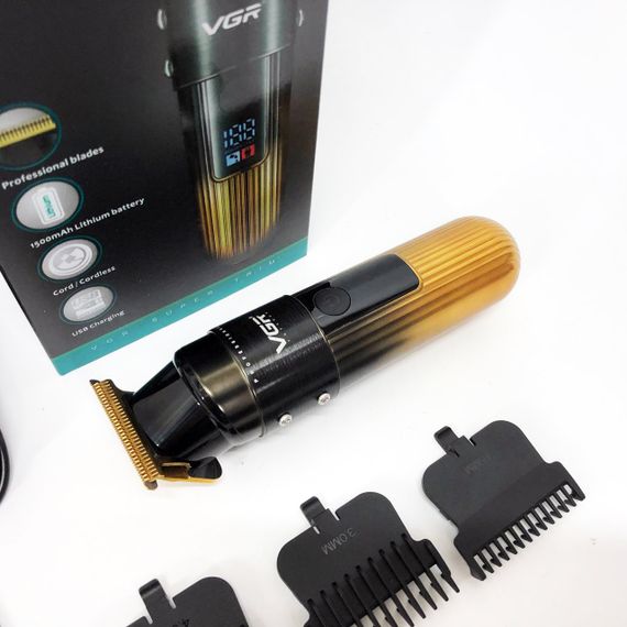 Машинка для стрижки волосся VGR V-929 акумуляторна, Машинка окантувальна професійна для бороди | Зображення 6