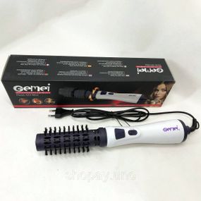 Обертовий гребінець-фен Gemei GM-4826, Фен з насадкою для брашингу, Обертовий фен з обертовою щіткою AB-91