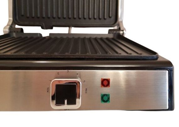 Гриль електричний DSP KB1048 34,5х35х14,5 антипригарне покриття 1800 Вт нержавіюча сталь (KB-1048_1272) | Зображення 3