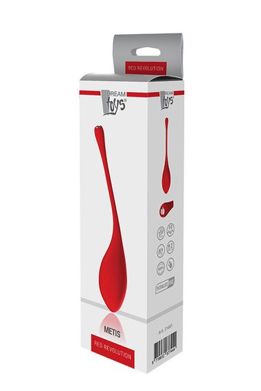Вагинальный тренажер с пульсацией Dream toys RED REVOLUTION METIS, красный Sex Aura | Зображення 1