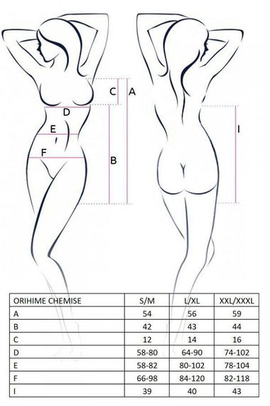 Сорочка прозора з пажами Passion ORIHIME CHEMISE S/M, white, трусики, стрепи sexstyle | Зображення 2