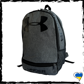 Рюкзак Under Armour сірий, Андер Армор. Вмісткий рюкзак, брендовий, солідний. 2 відділення. Унісекс