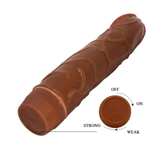 Вібратор - Barbara Bob Vibrator 8,8" Brown sexstyle | Зображення 5