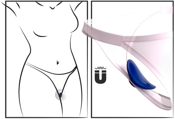 Вібратор для клітора з магнітною фіксацією на трусики Sex Aura | Зображення 9