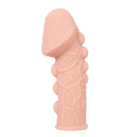 Насадка на член Kokos Extreme Sleeve ES.09 розмір M, потовщуюча, стимулюючий рельєф Sex Aura | Зображення 1