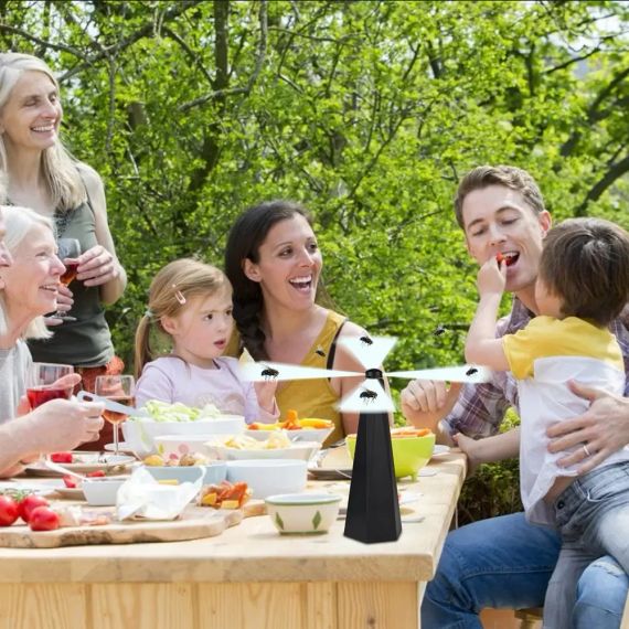 Настольный Пропеллер для уничтожения насекомых, устройство для защиты пищи от мух и насекомых | Зображення 2