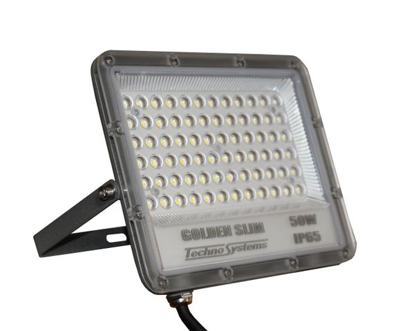 Прожектор LED 50W GOLDEN Slim 220V 5500Lm 4000K IP65 Ny95001194 | Зображення 1