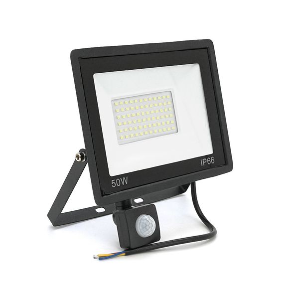 Прожектор LED з датчиком руху Ritar ZB-PGGY-50W, 50W, SMD2835, IP65, 4000Lm