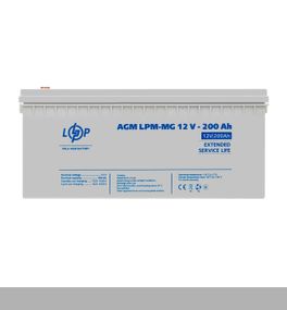 Акумулятор мультигелевий 12V, надійна та довговічна батарея LPM 200 Ah (345614092_15194)
