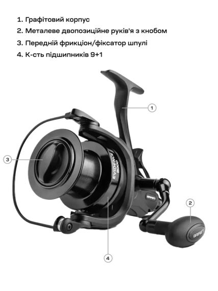 Котушка Brain Evidence 8000 9+1BB | Зображення 6