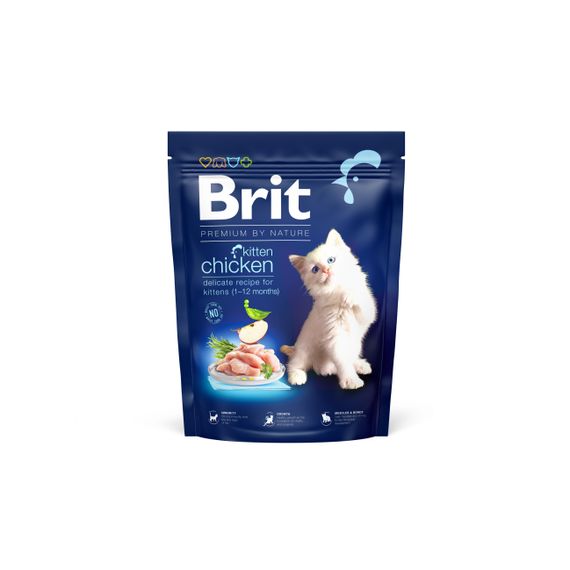 Корм Brit Premium by Nature Cat Kitten сухой с курицей для котят 0.3 кг