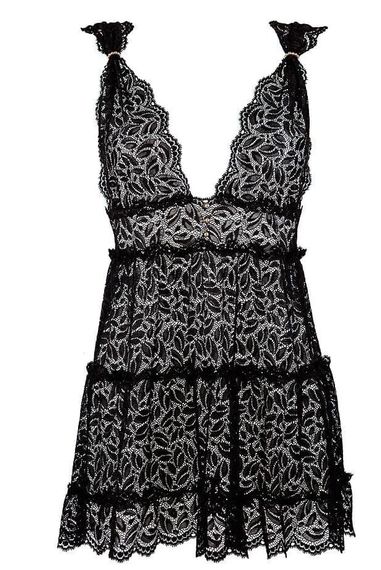 Кружевная сорочка Bracli Lolita Черная M