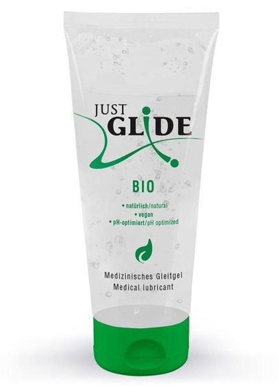 Веганський органічний гель-лубрикант - Just Glide Bio, 200 ml Sex Aura