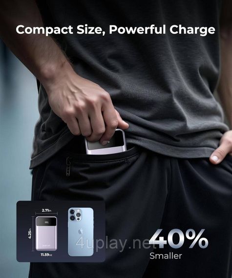 Повербанк JOYFAR Power Bank 30000mAh 65W со встроенными кабелями | Зображення 3