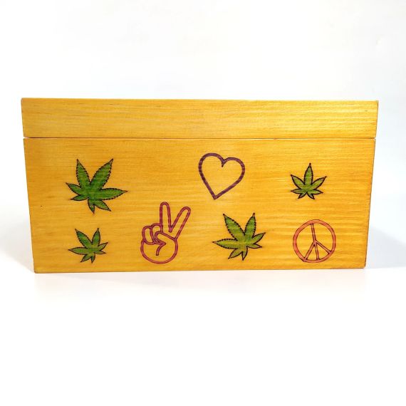 Ящик з кришкою Peace & love 19,8х19,8х10,8 см  Майстерня містера Томаса Дерево Лак | Зображення 8