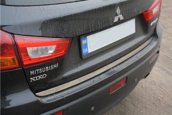 Кромка багажника (нерж.) OmsaLine - Італійська нержавійка для Mitsubishi ASX 2010-2023 рр | Зображення 3
