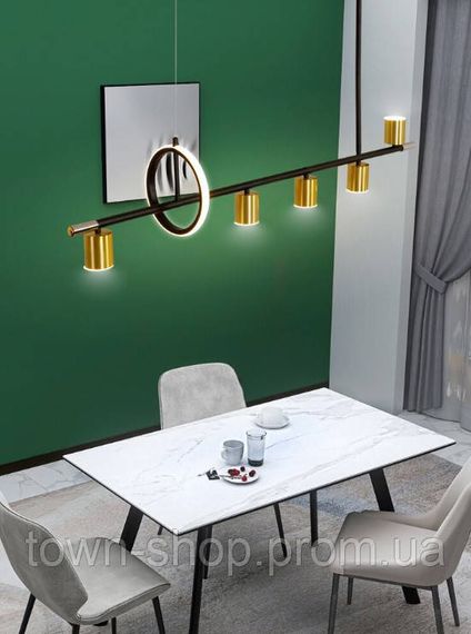 Люстра потолочная LED G986/5-led-k Черный 35-130х26х112 см. | Зображення 1