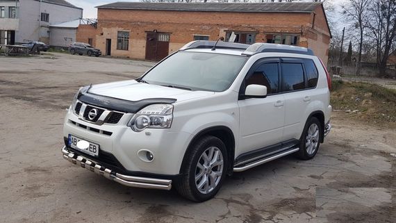 Передняя защита ST015 (нерж.) для Nissan X-trail T31 2007-2014 гг | Зображення 1