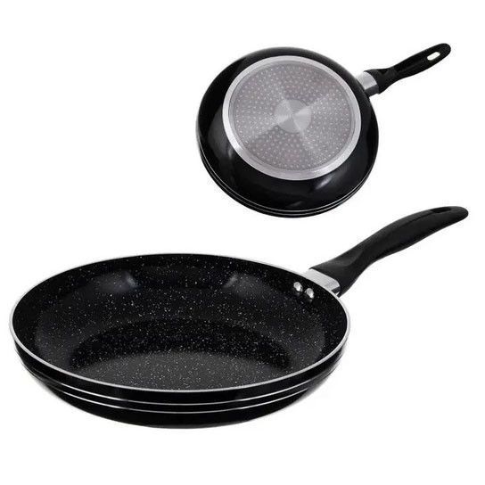 Сковорода UNIQUE UN-5151 антипригарне гранітне покриття 18 см темний мармур