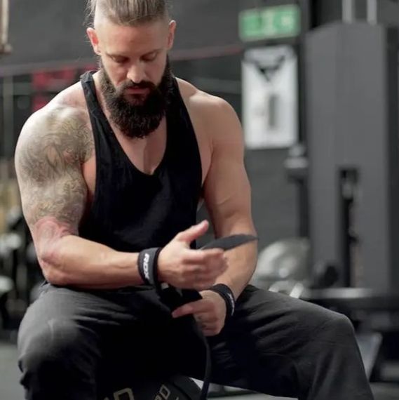 Лямки для тяги RDX S4 Gym Cotton Gel Straps Black Plus (WAC-S4B+) | Зображення 3