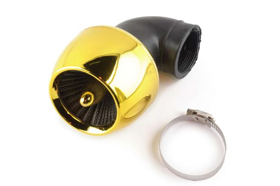 Фильтр воздушный (нулевик)   Ø42mm, 90*, турбина (золото)