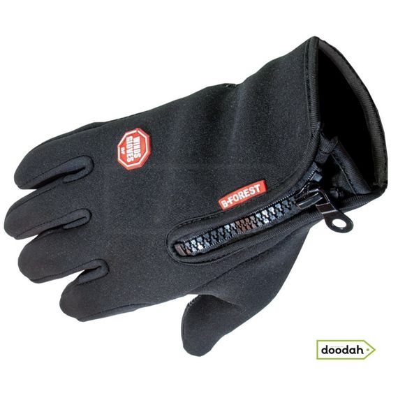 Сенсорні вологозахищені рукавички B-FOREST Black - XL | Зображення 3