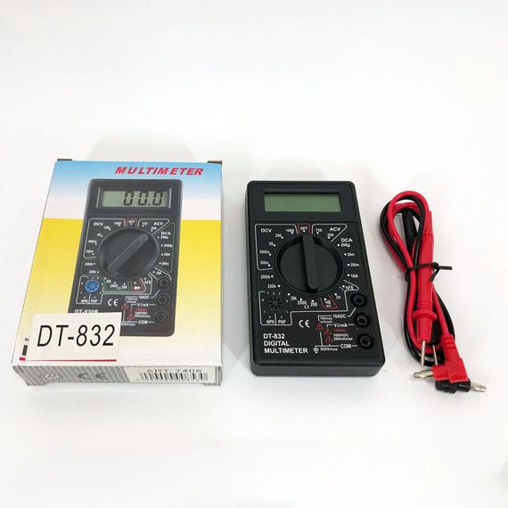 Мультиметр амперметр Digital DT-832 | Мультиметр для автомобиля | GO-521 Электронный мультимет | Зображення 9