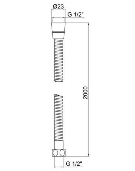 Шланг для душу Kroner KRM - C604 200 см (CV023621) | Зображення 1