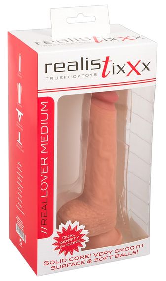 Фалоімітатор з мошонкою - Realistixxx Real Lover Medium