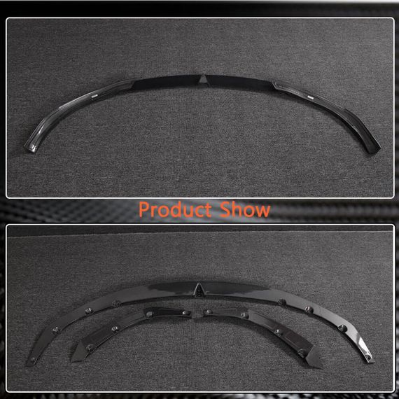 Накладка на передній бампер Lip V2 (2021-2025, Карбон) для Tesla Model S 2012- рр | Зображення 4