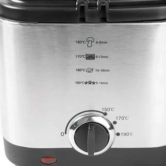 Фритюрница для дома на 1,5 л Crownberg CB 5542, 1200 Вт для картошки фри, нагетсов | Зображення 3