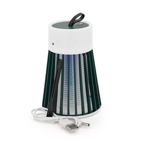 Лампа-знищувач комарів YG-002, вбудований акумулятор 800mAh, USB кабель, Green | Зображення 2