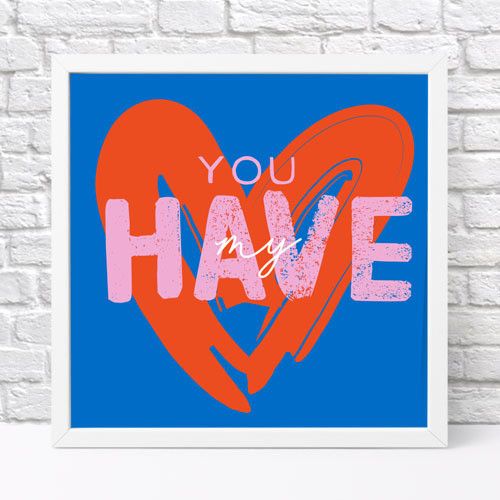 Постер у рамці You have my 30x30 см (WKMT_21L002_WH)