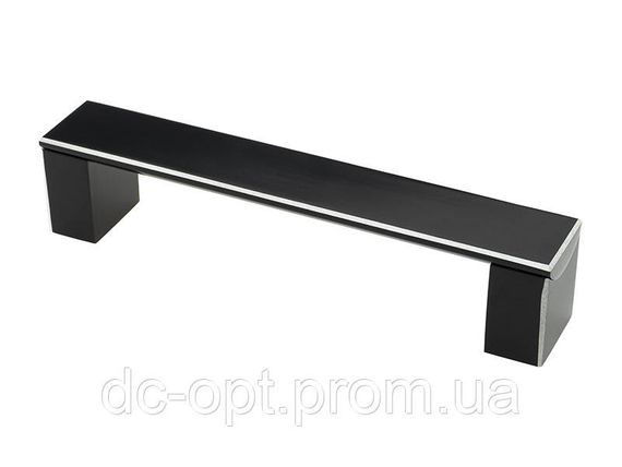 Ручка DL 35M/192 BLKG/AL Чорний Глянець / Алюміній ДС СтандартЛайн