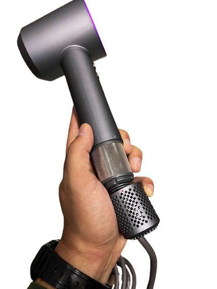 Фен з іонізацією Super Hair Dryer 5в1 міні електрофен безшумний з 5 насадками для укладання волосся 1600 Вт | Зображення 4