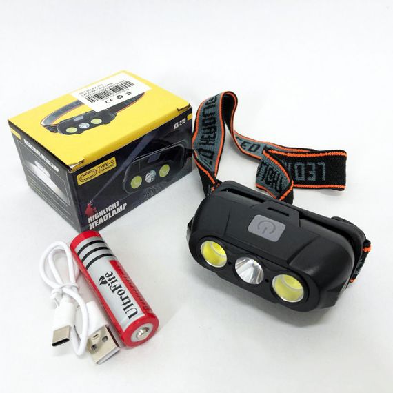 Ліхтар налобний AT-391 акумуляторний KX-215-LED-2COB | Зображення 8