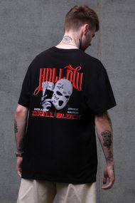 Оверсайз Футболка З Принтом Without Hollow Black