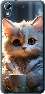 Чохол на HTC Desire 628 Dual Sim Білий кіт "5646u-949-2448"