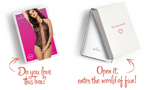 Бодистокинг с эффектом шнуровки Obsessive B113 teddy S/M/L открытая спина, халтер, с доступом sexstyle | Зображення 6