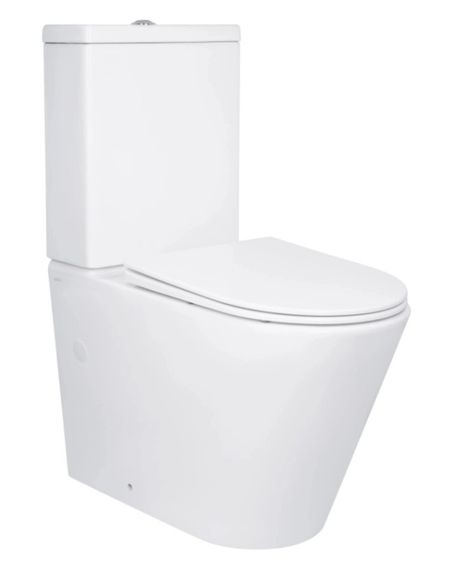 Унітаз підлоговий Qtap Swan Eco Ultra Quiet з сидіннмя Slim Duroplast/ Soft-close/ Quick Release QTSWA27W48748
