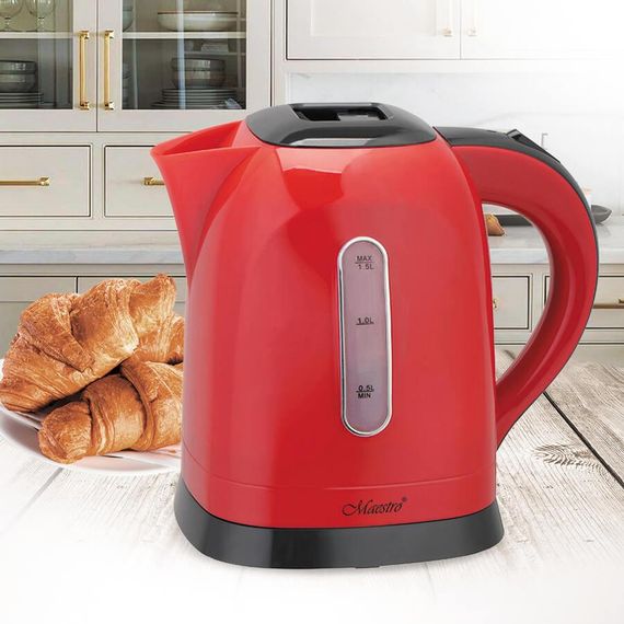 Електрочайник Maestro MR-034-RED, 1.5 л, 2200 Вт | Зображення 1